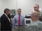 Major General Pillsbury  Visits USC and is Shown Gulfstream Quiet Spike Shaker Table Model III
